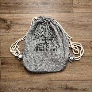 Huntington Beach Drawstring Bag